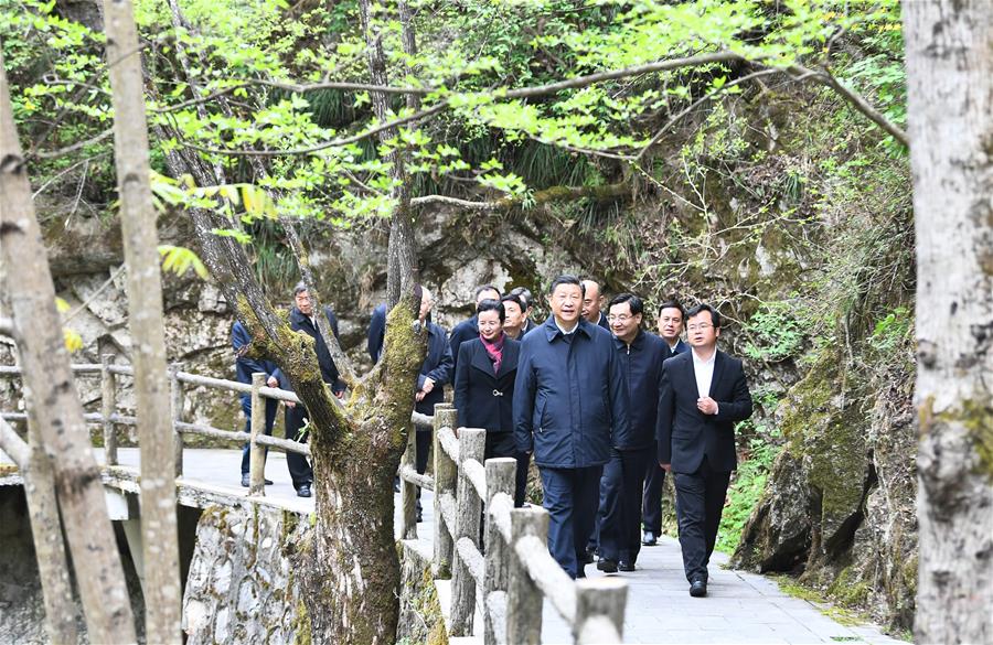 Xi inspecciona provincia noroccidental china de Shaanxi