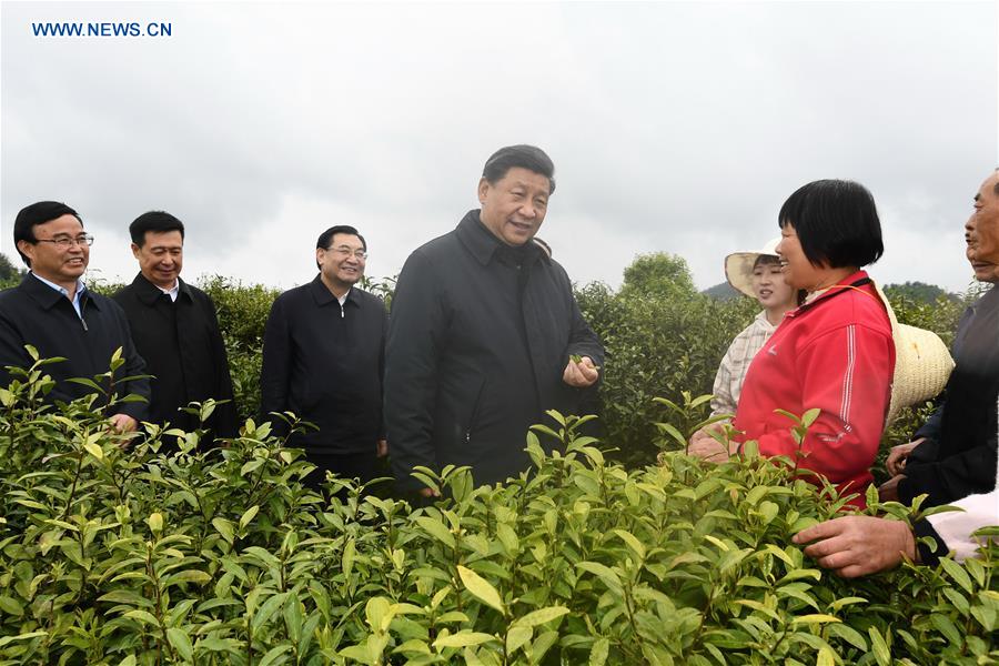 Xi inspecciona trabajo de reducción de la pobreza en provincia de Shaanxi