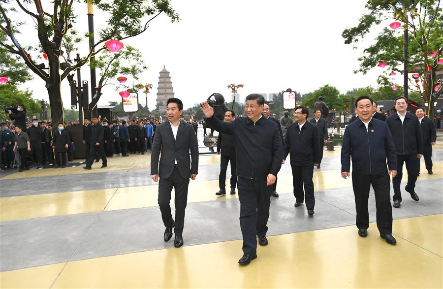 Xi realiza visita de inspección a ciudad noroccidental china de Xi'an