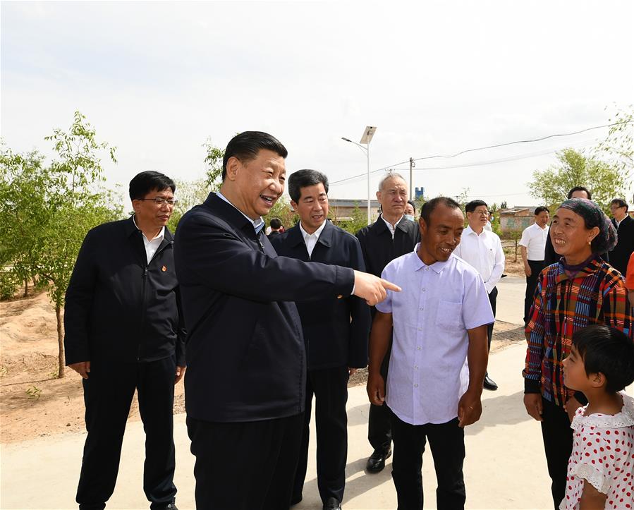 Xi inspecciona Ningxia en noroeste de China