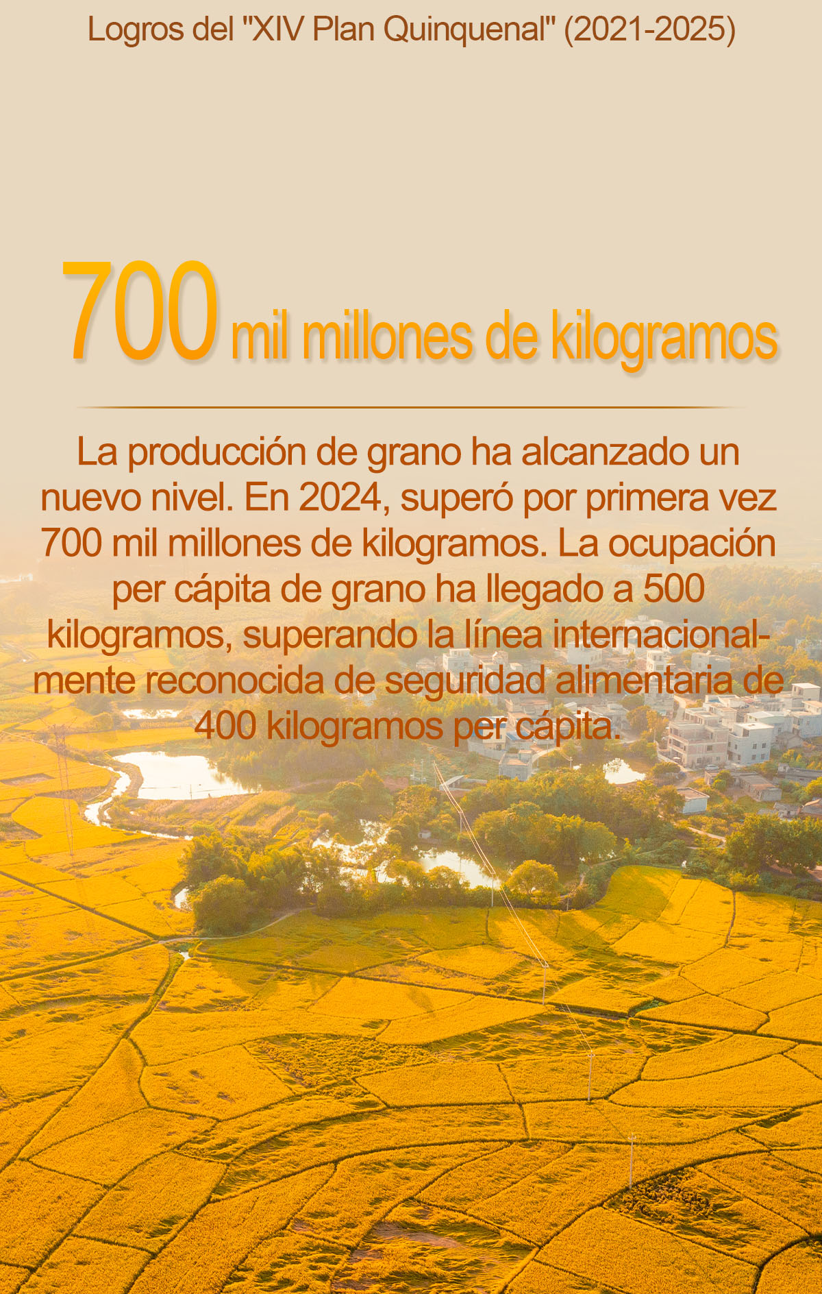 Período del Plan Quinquenal XIV: un conjunto de cifras alentadoras