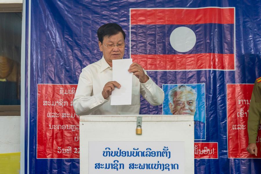 Thongloun Sisoulith, secretario general del Comité Central del Partido Popular Revolucionario de Laos y presidente laosiano